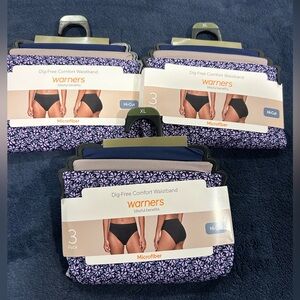 Warner's Blissful Benefits Hi-Cut Panties - three 3 packs